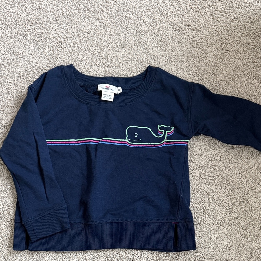 Vineyard Vines Navy girls 4t Sweatshirt